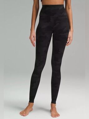 lululemon athletica Black Camo High-Rise Leggings